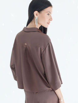 D29.280 Блузка женская кофейный