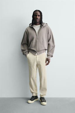CARROT FIT CORDUROY TROUSERS - Zara фото 11