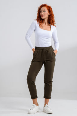 Брюки женские Натали 67168/1 из хлопка с эластаном  фото 14