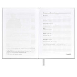 Ежедневник датированный 2024 ESCALADA, А6+, 176 л., арт. 63797/ 20 ПЛОНЖЕ МЕТАЛЛИК СЕРЕБРЯНЫЙ  фото 4