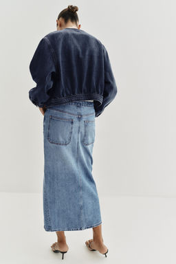 Z1975 CROPPED OVERSIZE DENIM SHIRT - Zara фото 11