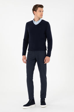 Мужской темно-синий базовый свитер Неожиданная скидка в корзине - U.s. polo assn фото 4