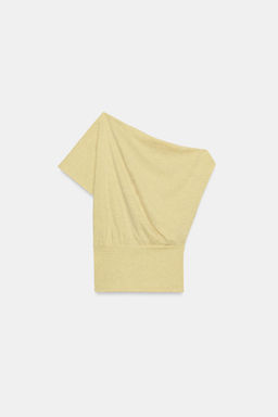 TOP ASIM?TRICO TEXTURA / Amarillo claro