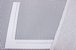 Бязь Серая гусиная лапка на белом, СОРТ2, ш.1.5м, хлопок-100%, 110гр/м.кв, - Купава фото 2