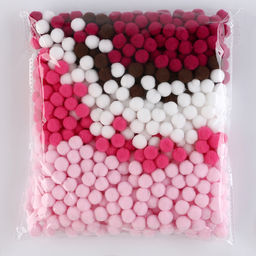 Аппликация помпошками Медвежонок размер 20 20 см, клей 30 мл - Simaland фото 3