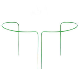 Кустодержатель, d=30 см, h=80 см, ножка d=0.3 см, металл, набор 2 шт., зелёный, Greengo