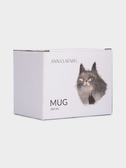 Кружка, 380 мл, фарфор N, белая, Серый кот и Пес, Pets - Anna lafarg фото 9