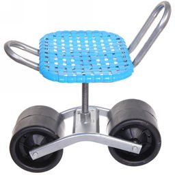 Стул садовый на колесах для прополки и работы в саду 35*47*14см с поворотным механизмом(360), цвет синий