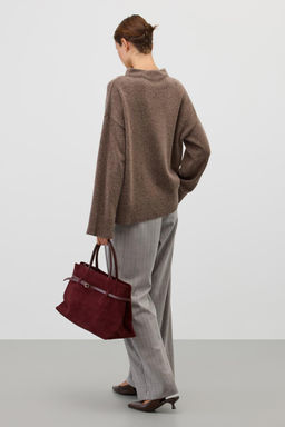 ЕВ 30245/ш/коричневый меланж джемпер жен