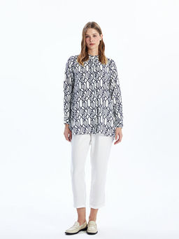 Hakim Yaka Desenli Kad?n G?mlek Tunik