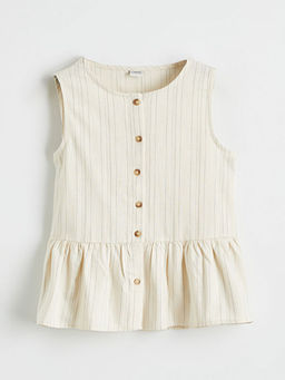 Bisiklet Yaka F?rf?r Detayl? K?z ?ocuk G?mlek