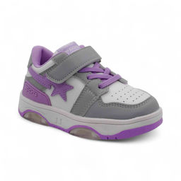Кроссовки летние В791-23 серо фиолетовые