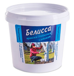 Краска садовая "Белисса" 1кг (от солн.ожогов, вредителей, для дезинфекции)