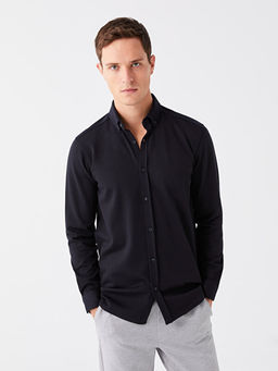 Slim Fit Uzun Kollu Erkek G?mlek