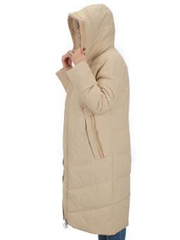 126 BEIGE Пальто зимнее женское (200 гр. холлофайбер) - Fashion фото 10
