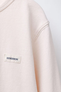 PLAIN T-SHIRT WITH LABEL BENSIMON X ZARA  фото 3