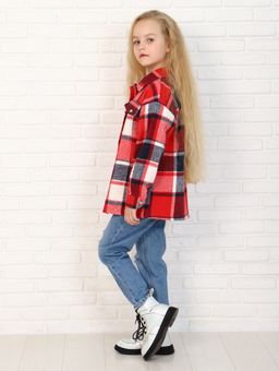 Р-001 Рубашка Мир (рубиновый) - Милаша фото 4