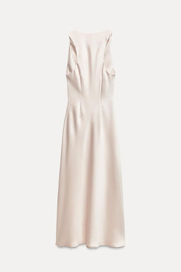 SATIN MIDI DRESS WITH GATHERING - Zara фото 4