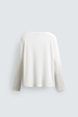 CAMISETA RELAXED FIT ESTRUCTURA CANAL? / Blanco