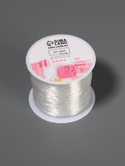 Нить для плетения, эластичная, 100±1 м, d=0.4 мм, прозрачная