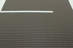 Пестрядь Клетка - строчка цв.т.коричневый/кофейный, ш.1.45м, хлопок-95%, п/э-5%, 130гр/м.кв - Купава фото 6