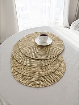 Набор салфеток сервировочных D38, 4 шт. золото полипропилен