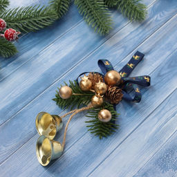 Украшение новогоднее Зимнее волшебство. Очарование, 13?7 см, с колокольчиками и шишками