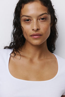 Camiseta en canal? de algod?n - H&m фото 9