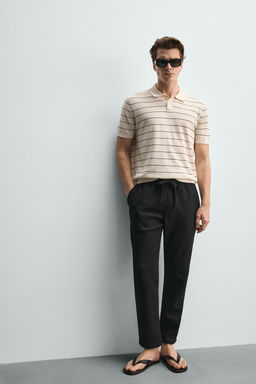 PANTAL?N CINTURA JOGGER CONFORT / Negro - Zara фото 15