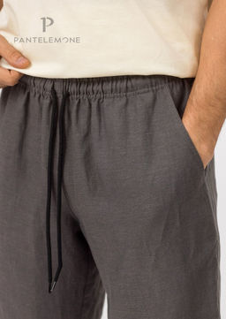 Домашний мужской комплект, (футболка 100% хлопок, шорты 100% ЛЁН), тм - Pantelemone фото 5