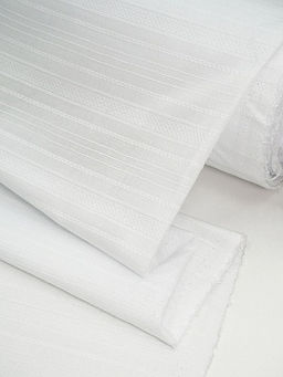 Фактурный хлопок Рельефные полоски цв.Белый (отбеленный), ш.1.45м, хлопок-100%, 115гр/м.кв