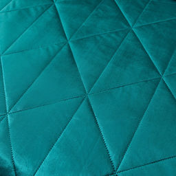 Велюровое покрывало в клетку и две наволочки OVL045 240*260/50-70 2 шт - Ситрейд фото 4