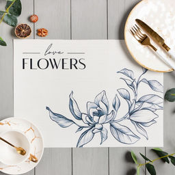 Салфетка на стол Доляна Flowers ПВХ 40*29см