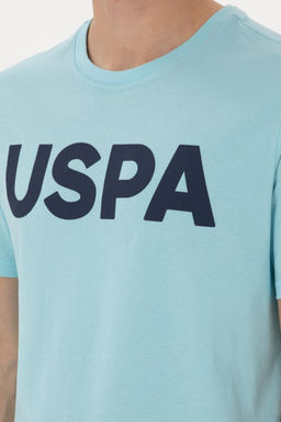 Erkek Regular Fit Bisiklet Yaka A__k Mavi Basic Ti__rt Sepette S_rpriz _ndirim - U.s. polo assn фото 7