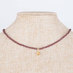 Чокер из Граната с подвеской