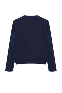 TRENDYOLMILLA Bej Bisiklet Yaka Fermuarl? Mont Gorunumlu Triko H?rka TWOAW25HI00193 фото 7