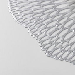 Набор салфеток сервировочных на стол Доляна Мэри, d=36 см, 4 шт, цвет серебряный  фото 3