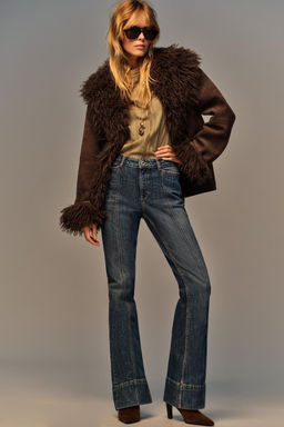 Z1975 MID-WAIST FLARE SEAM JEANS
