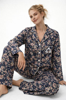 Женская пижама с брюками и рубашкой ТК-252.раз