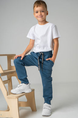 Брюки для мальчика из футера двухнитки Bonito - Happy fox фото 8