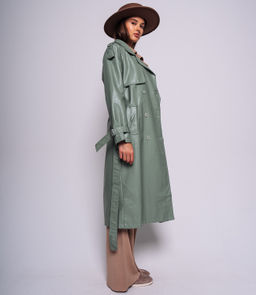 Тренч #БШ2232, ментоловый - Dommod фото 3