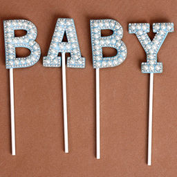 Топпер Малыш, в наборе 4 штуки, цвет голубой - Страна карнавалия фото 6