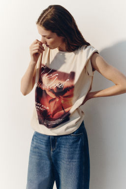 Camiseta oversize estampada - H&m фото 5