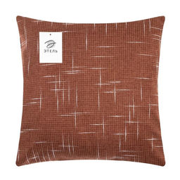 Наволочка декоративная Этель Классика, цвет коричневый, 43*43 см, 100% п/э  фото 5