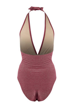 Bordo Simli Aksesuarl? Derin V Yaka Kapl? Regular Mayo TBESS26MA00021