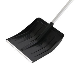 Лопата пластиковая, ковш 410 × 440 мм, с алюминиевой планкой, алюминиевый черенок с V-ручкой, «Метель»