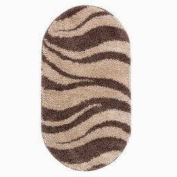 Ковер Фризе Шегги, овал, 100х200 см