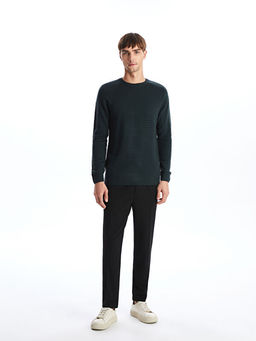 Bisiklet Yaka Erkek Triko Kazak