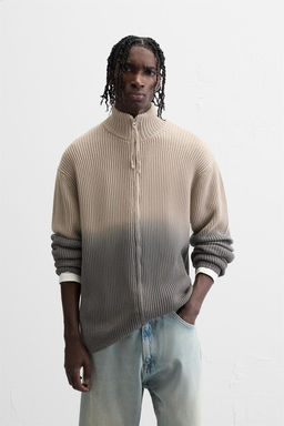 GRADIENT ZIP-UP CARDIGAN - Zara фото 2