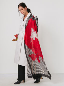 Большой, мягкий, тонкий и очень нежный двусторонний палантин - Tantino фото 5